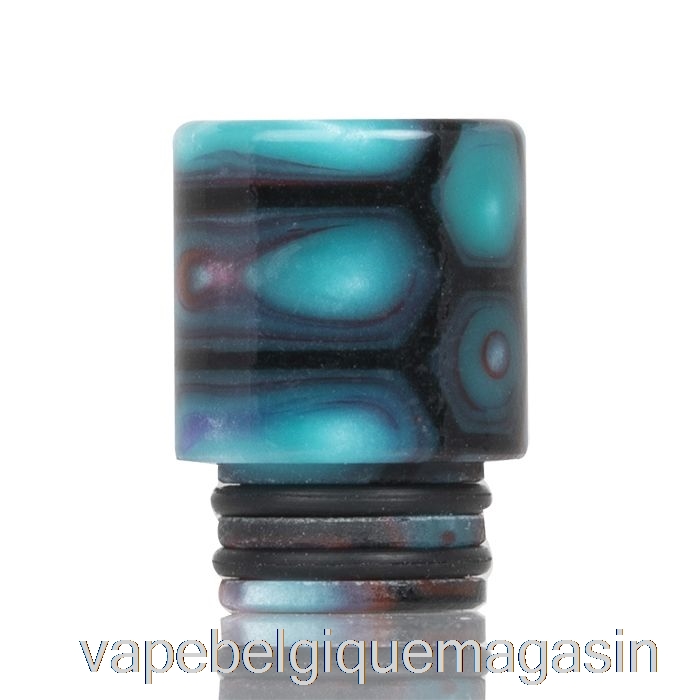 Vape Juice 510 Grand Drip Tip En Résine Peau De Serpent Bleu